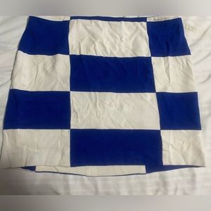 Blue and white Checkered Skirt